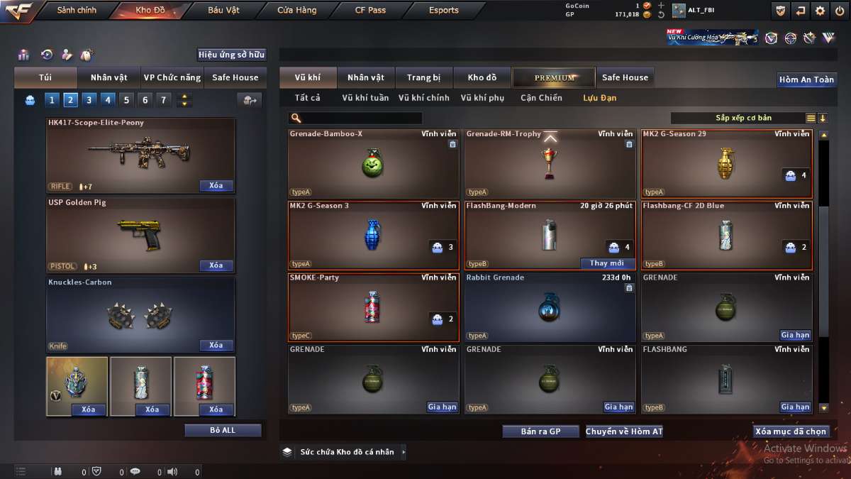 shop acc cf uy tin gia re